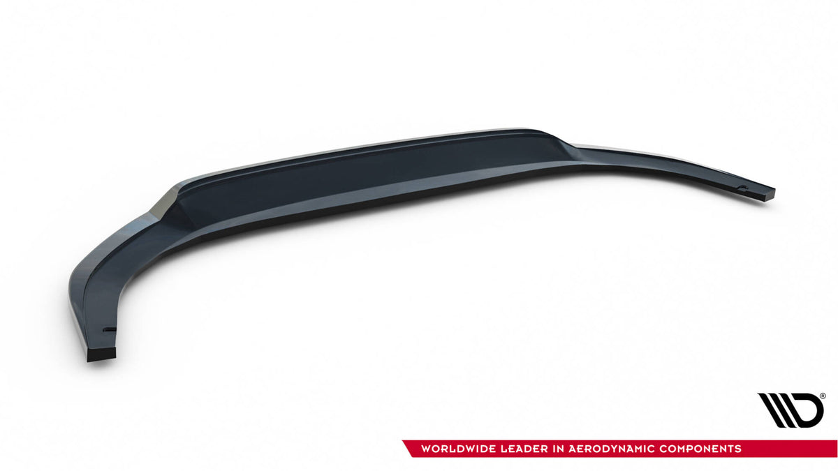 Splittersett V.3 for VW Golf 8 GTI Facelift – nærbilde av kant og finish i matt svart