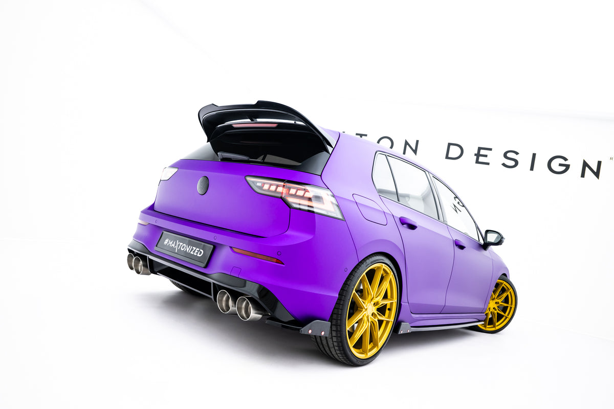 Front- og sideplitter V.3 VW Golf 8 R Facelift – bakside av produktet med monteringsanvisning