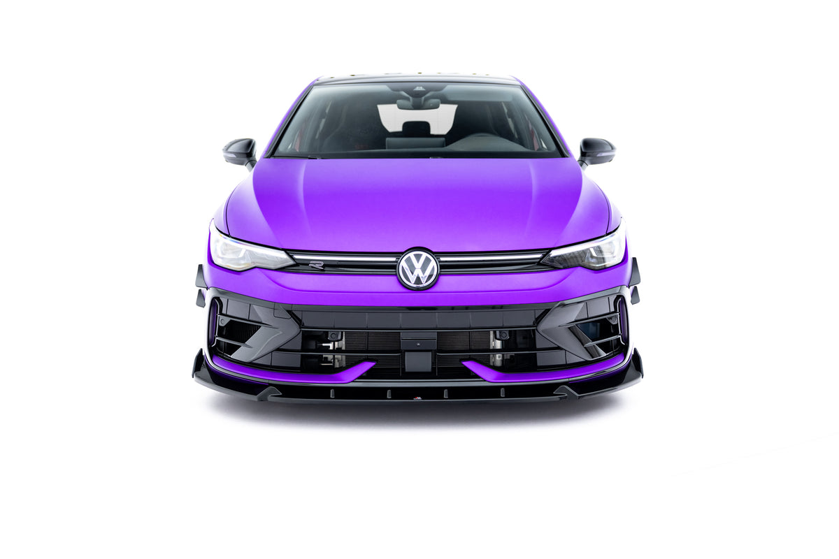 Bodykit splitter V.4 VW Golf 8 R Facelift vist fra venstre side