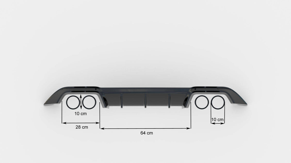 Splittersett VW Golf R Hatchback MK7 (2013–2016) - VW-GO-7-R-SET