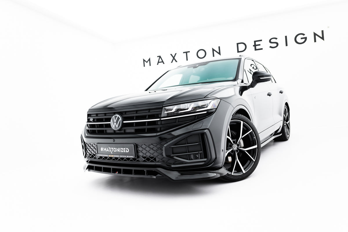Frontsplitter fra Maxton-splittersett til VW Touareg R-Line Mk3 Facelift