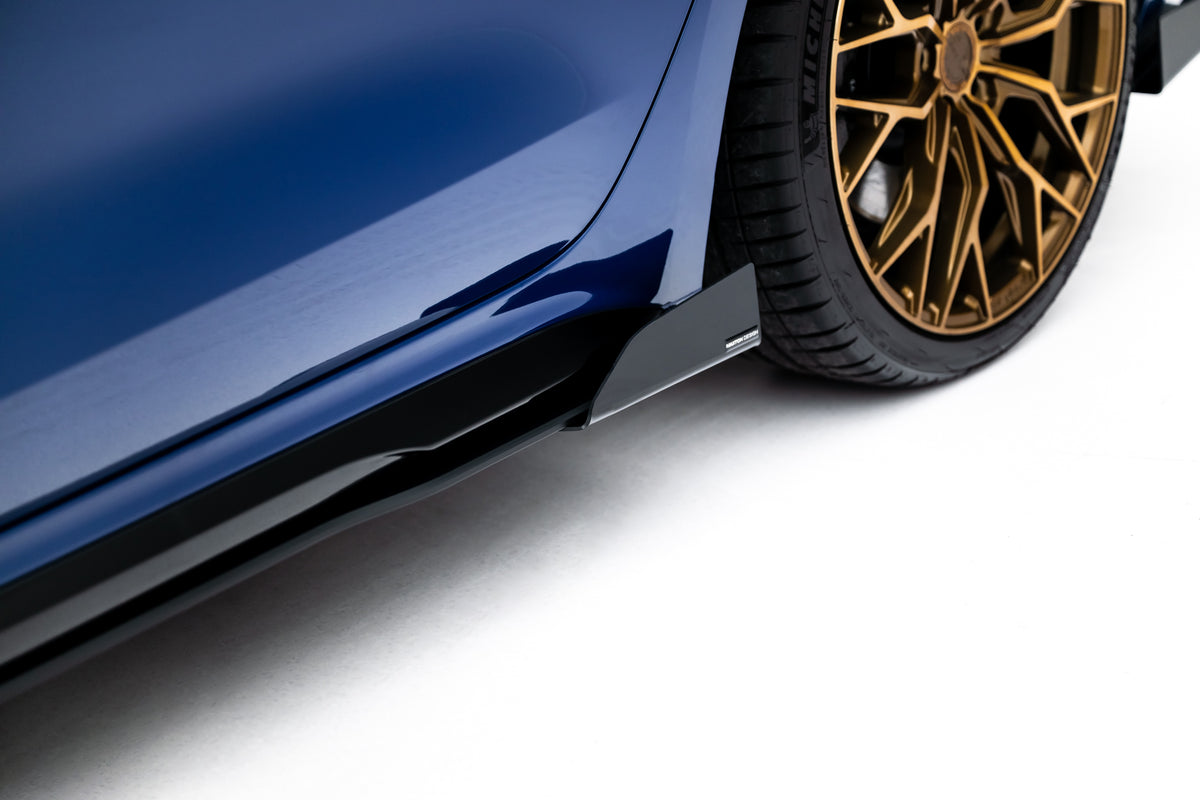 Sideflaps fra Maxton Design til Audi A5 S-Line og S5 B10 i matt svart ABS-plast