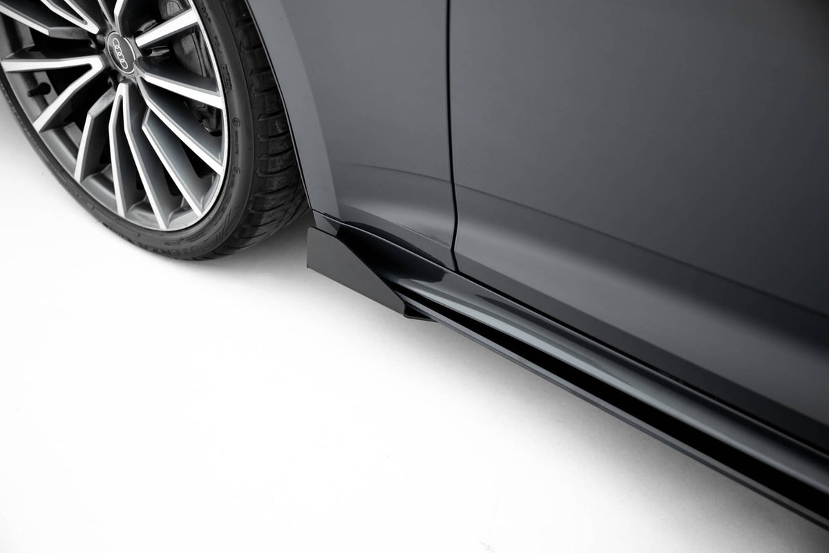 Street Pro sideskjørt-flaps til Audi A5 F5 Facelift med beskyttelsesfolie