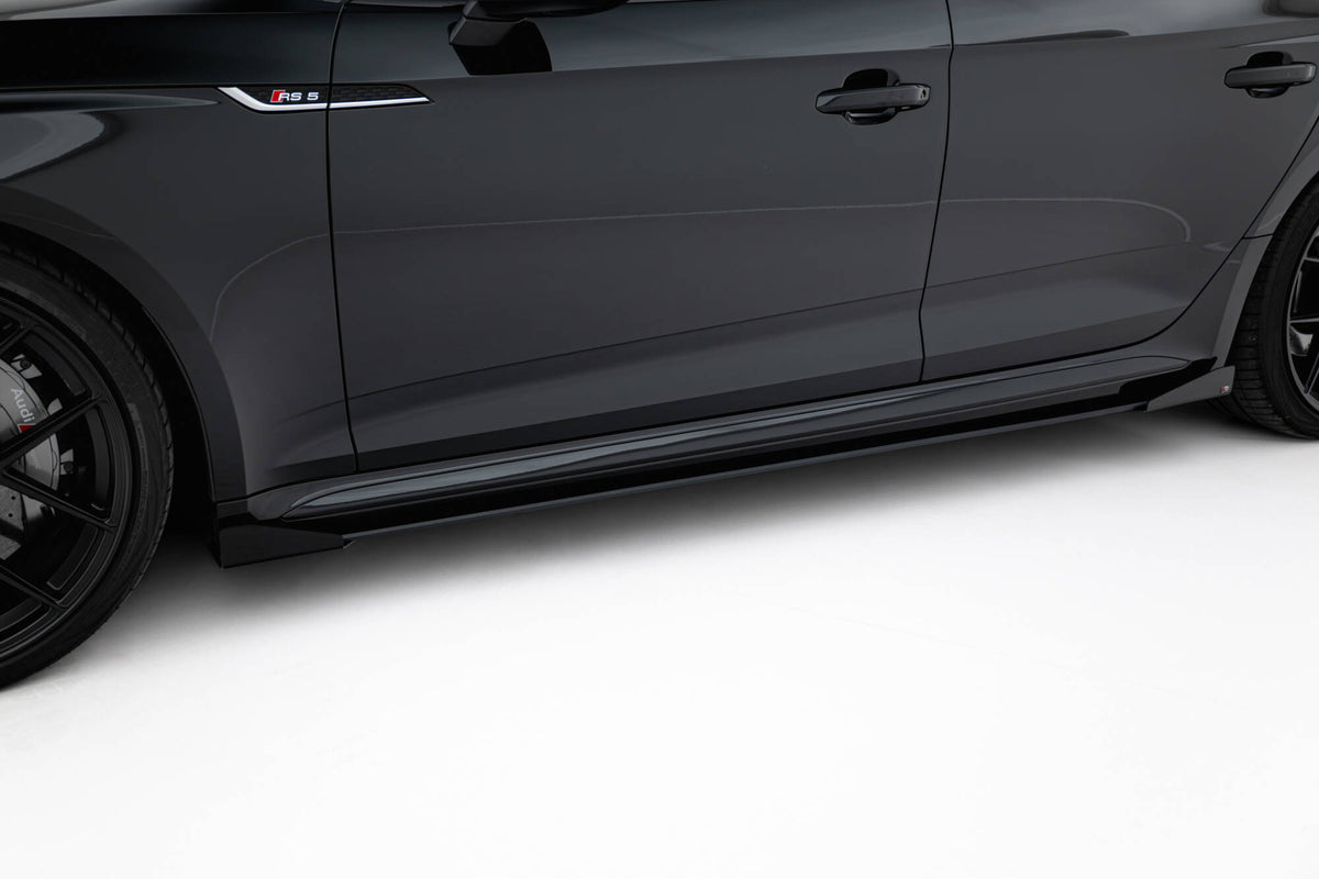 Maxton Design sideflaps for RS5 Sportback F5, skrå vinkel mot sideparti