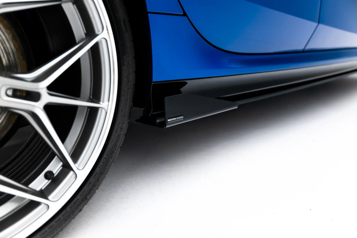 Sideskjørt diffusers til BMW 2 Gran Coupe M-Pack F74 i matt sort ABS-plast