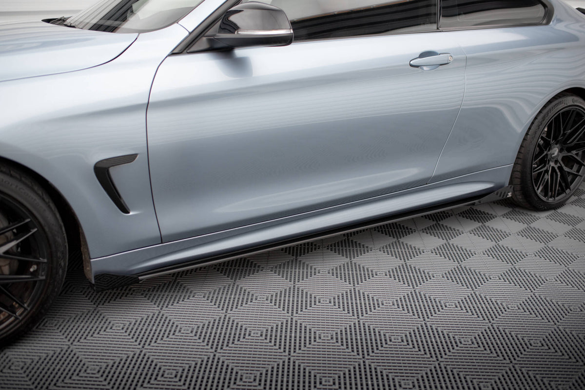Sideflaps til BMW 4-serie M-pakke i 10 mm ABS-plast