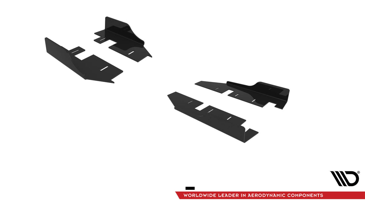 Nærbilde av 10 mm ABS-plast sideflap til Hyundai Veloster N MK2