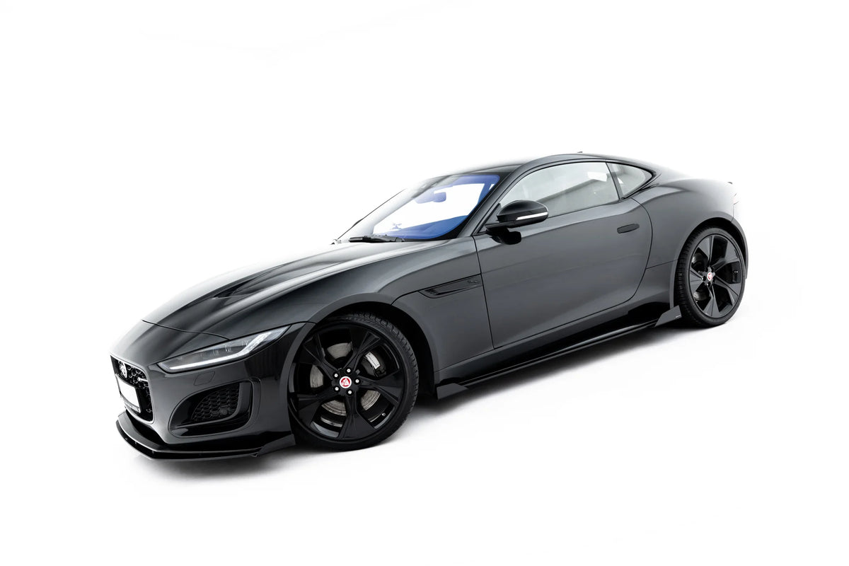 Nærbilde av Maxton Street Pro sideskjørt diffuser for Jaguar F-Type