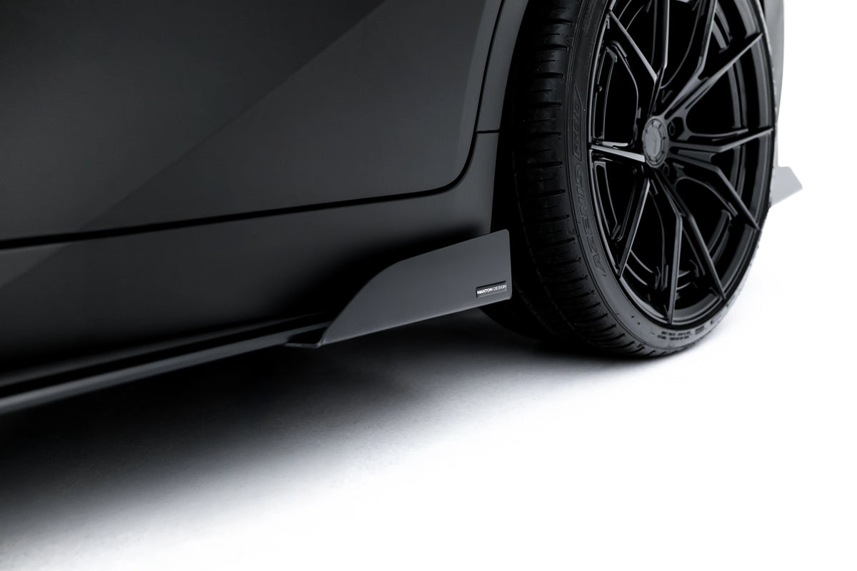 Sideflaps til Lexus IS 500 Mk3 Facelift 2 i matt sort ABS-plast