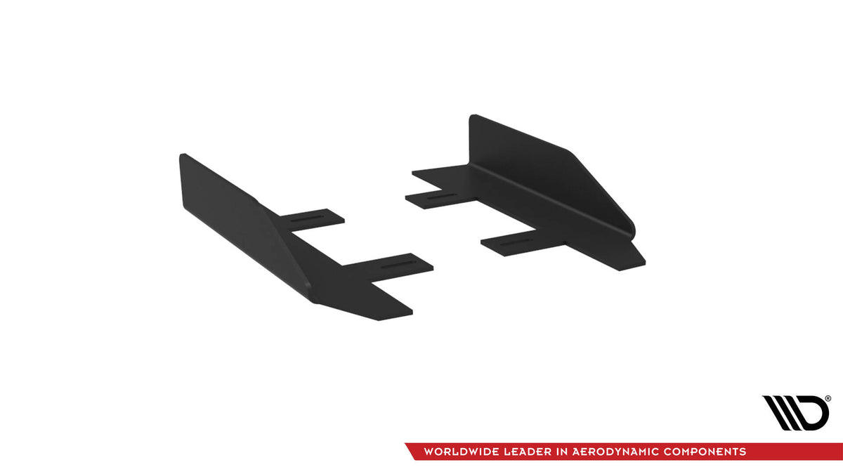 Maxton Design sideflap for Mercedes A35 W177 vist fra undersiden med festepunkter