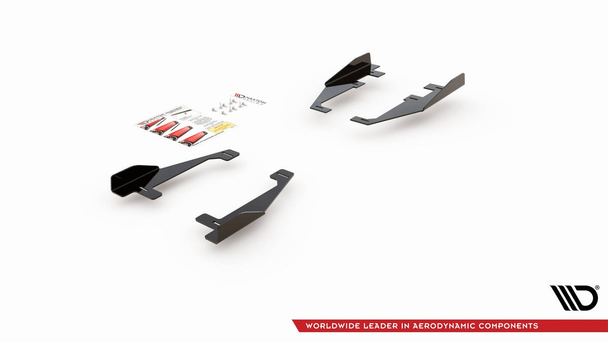 Komplett sett med sideflaps og monteringsutstyr til VW Arteon R-Line i emballasje