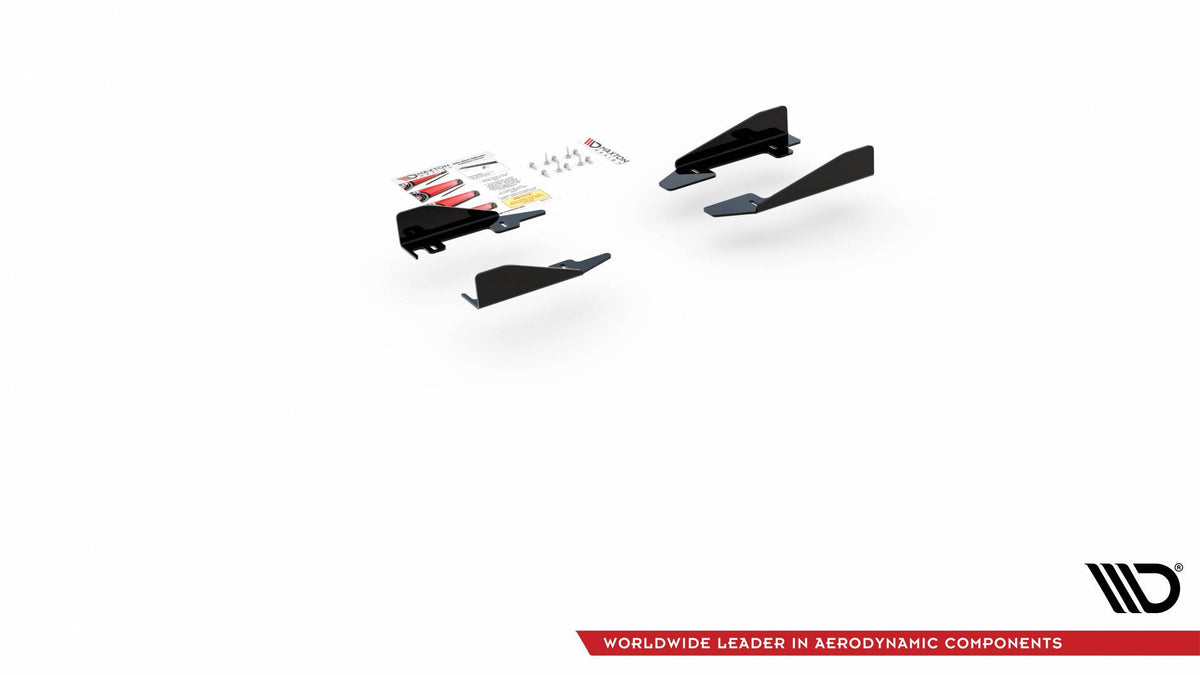 Sideflaps med monteringssett for VW Polo GTI MK6 – produktinnhold