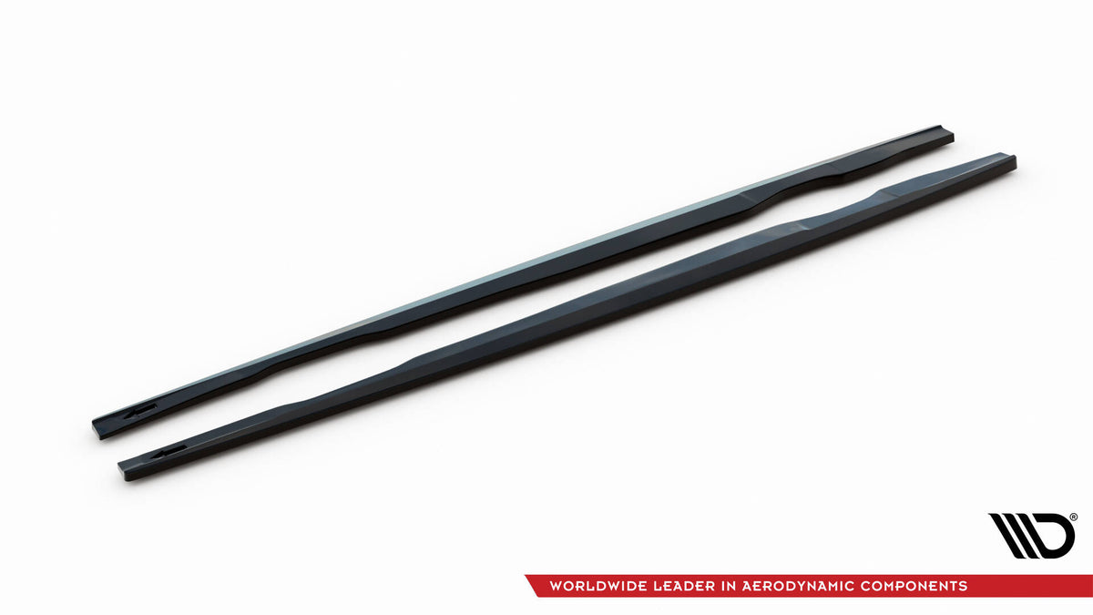 Sideskjørt-diffusor Audi A7 C7 pre-facelift sett fra undersiden