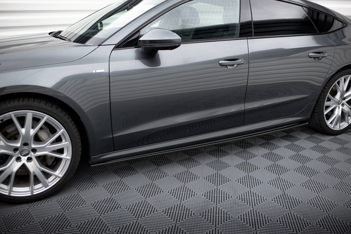 Sideskjørt diffusorer til Audi A7 S-Line C8 fra Maxton Design sett ovenfra