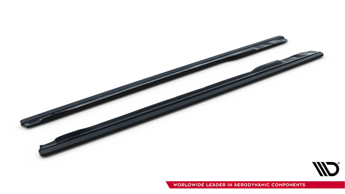 Komplett sett med sideskjørt diffusorer for Audi A5 Sportback sett ovenfra