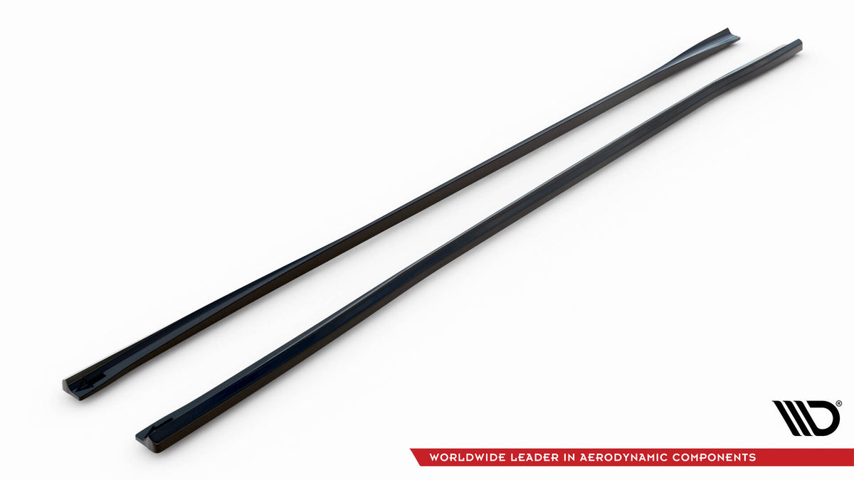 Sideskjørt diffusers sett fra siden på Audi A8 D5 Facelift