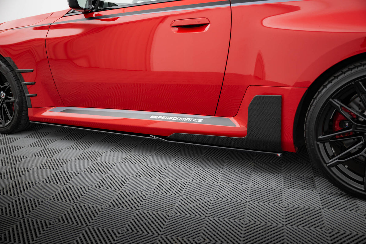 Nærbilde sideskjørt M-Performance for BMW M2 G87 – detalj