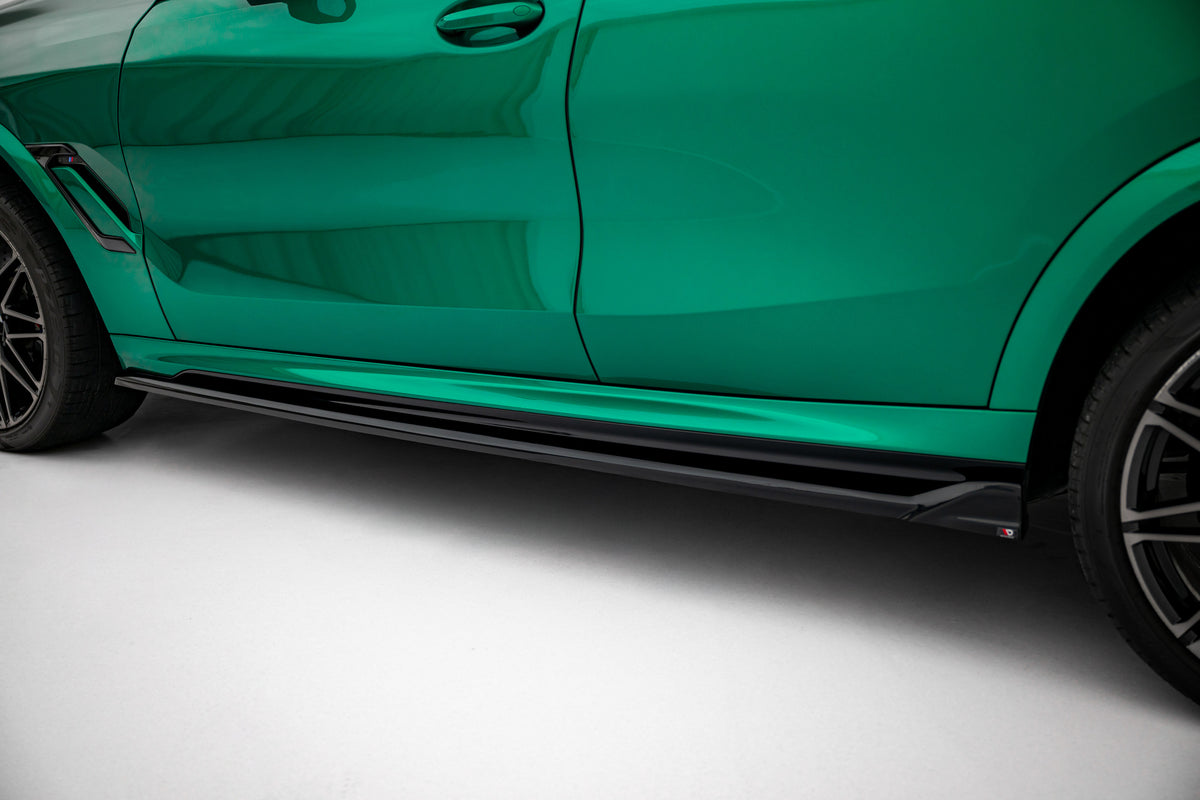 Montert sideskjørt diffuser på BMW X6 M F96 Facelift