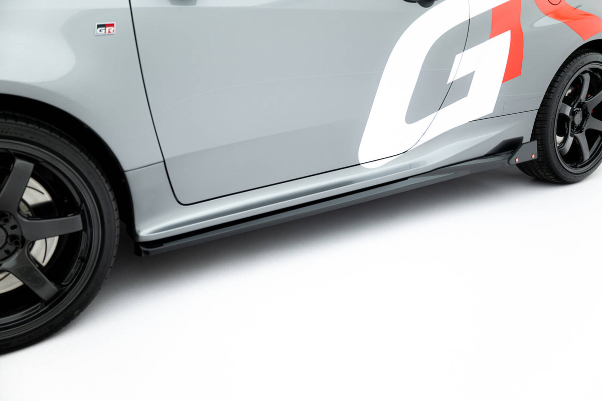 Sideskjørt Toyota GR Yaris Mk4 Facelift – sidediffusorer i matt svart ABS
