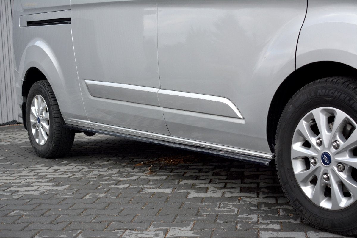 Sideskjørt diffusorer til Ford Transit Custom MK1 Facelift sett ovenfra