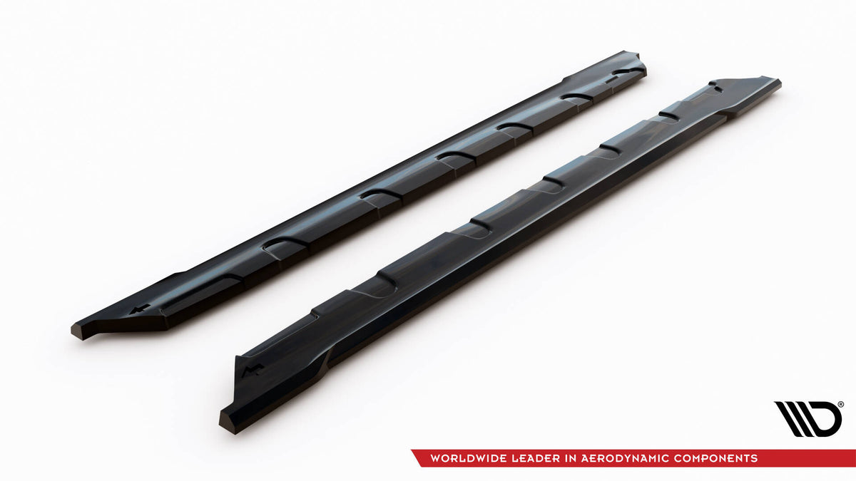 Sideskjørt diffusor for Veloster N MK2 RS, bakre del vist med festepunkter