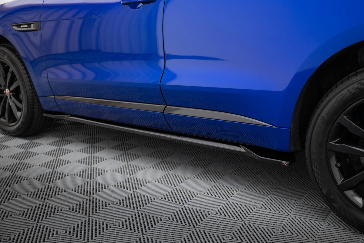 Maxton Design sideskjørt tillegg for Jaguar F-Pace R-Sport sett ovenfra