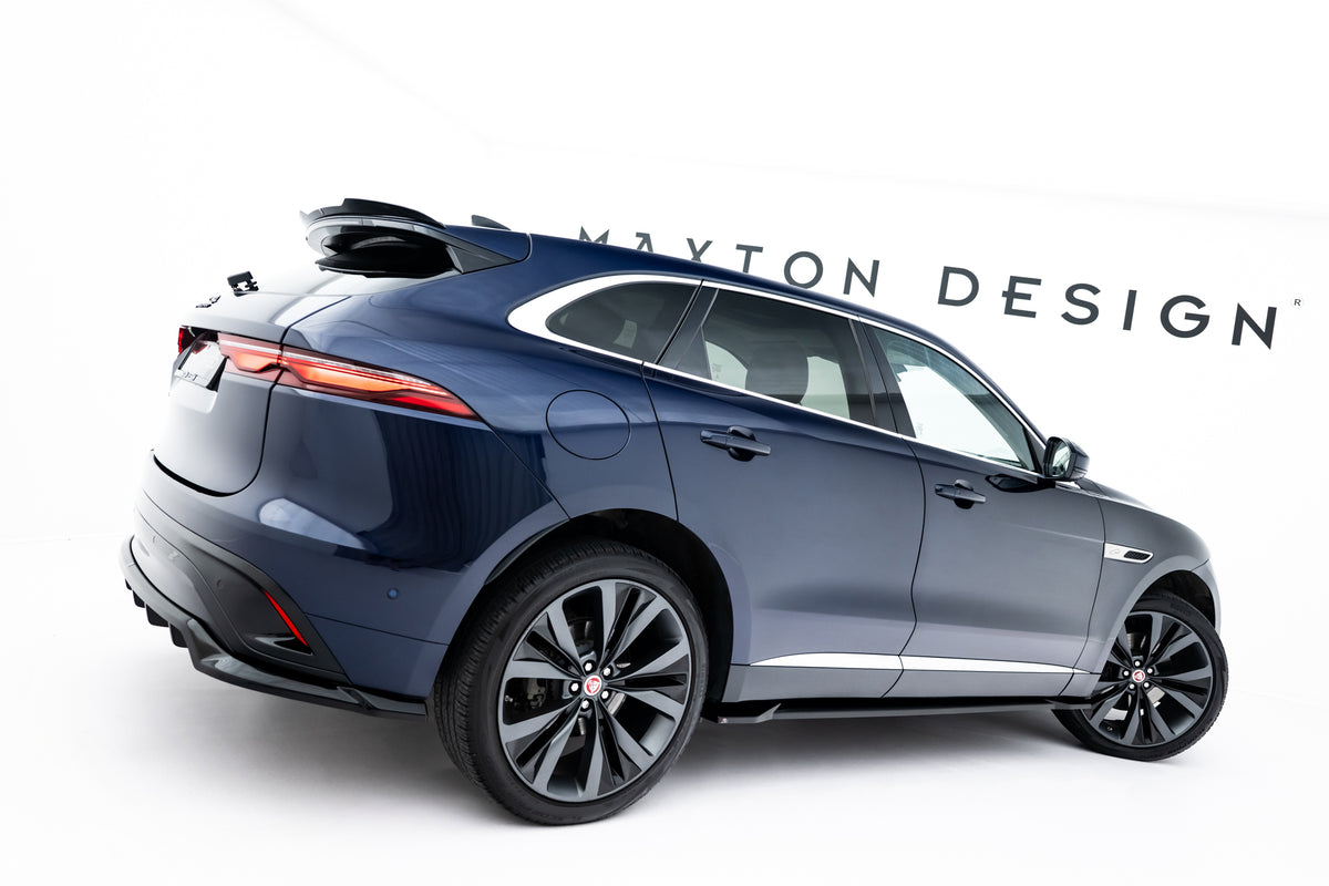 Sideskjørt diffusers til Jaguar F-Pace R-Sport i blank sort ABS-plast