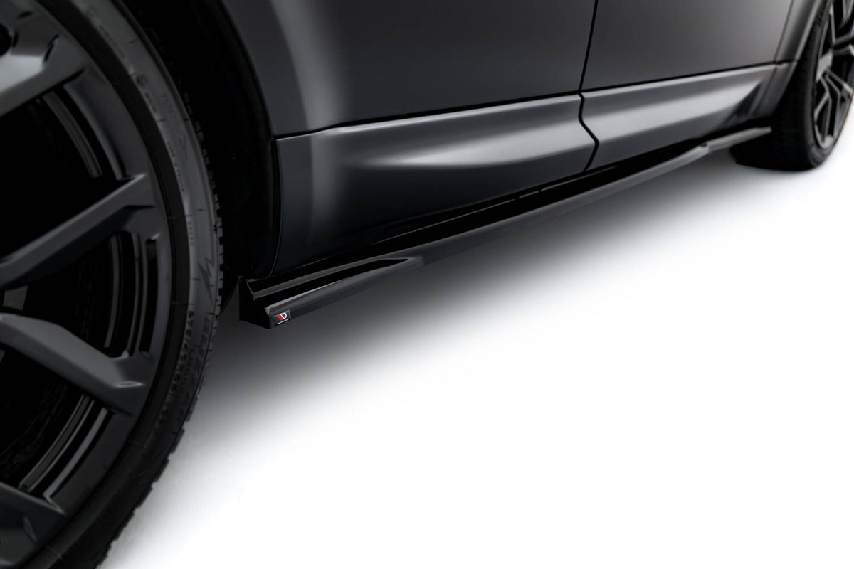 Maxton Design sideskjørt montert på Range Rover Sport MK2, skrå vinkel fra siden