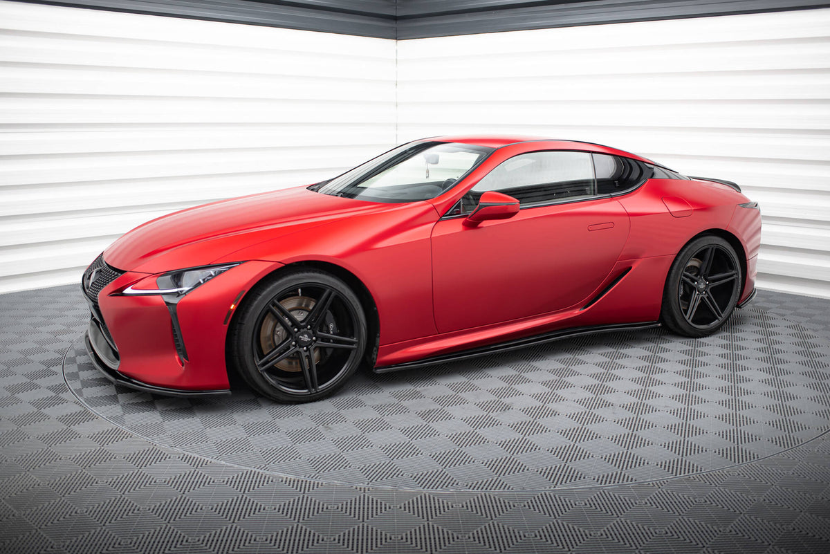 Maxton Design sideskjørt for Lexus LC 500 i strukturert svart finish nærbilde