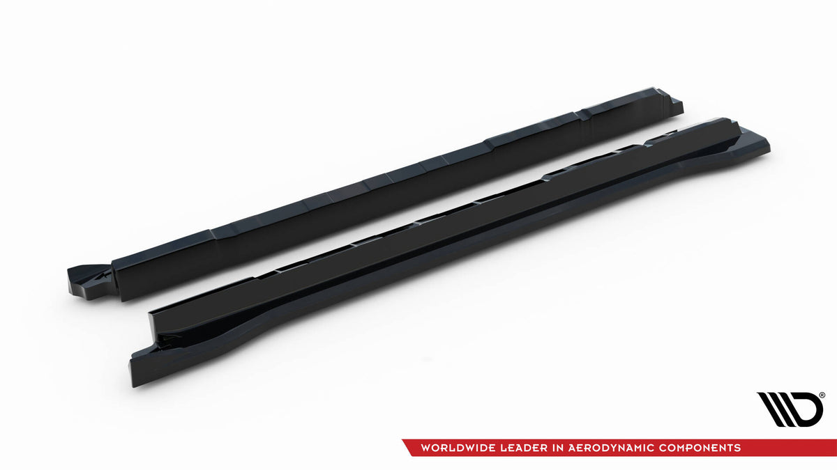 Sideskjørt diffuser for Lexus NX MK2 vist fra skrå vinkel