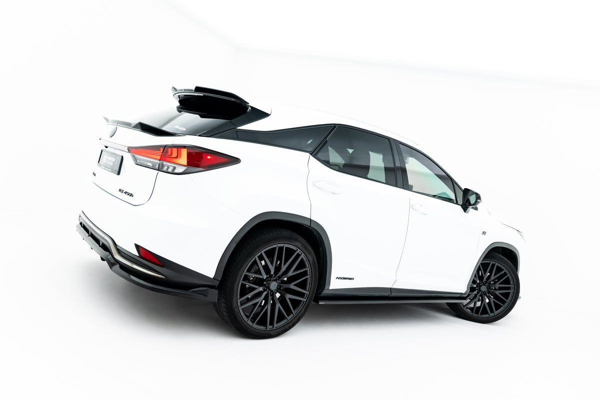Sideskjørt diffusers til Lexus RX F-Sport Mk4 Facelift i blank sort ABS