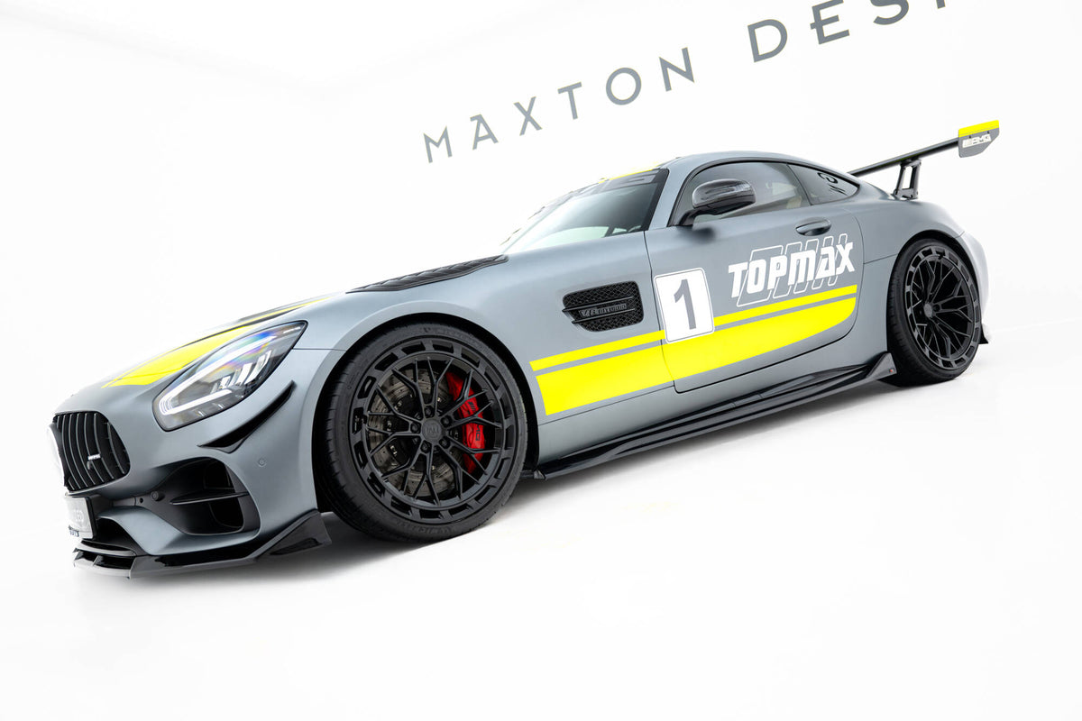 Høyre sideskjørt diffusor for Mercedes GT C C190 Facelift, vist fra undersiden