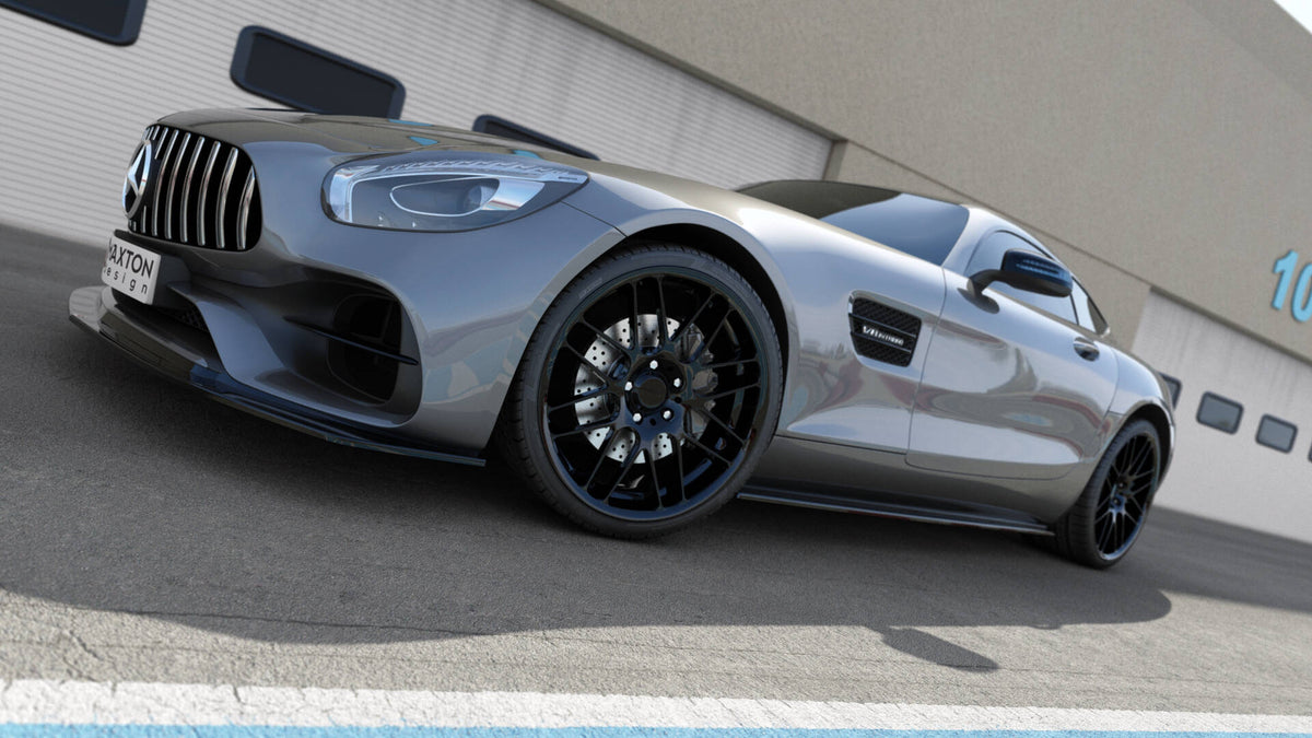 Maxton Design sideskjørt for Mercedes GT S C190 vist i nærbilde