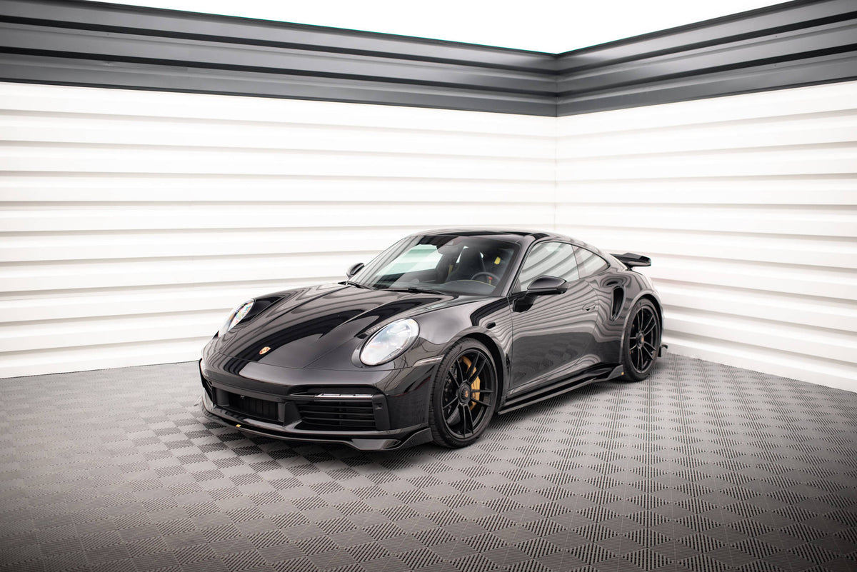 Par med sideskjørt-diffusorer til Porsche 992 Turbo S, produktbilde ovenfra