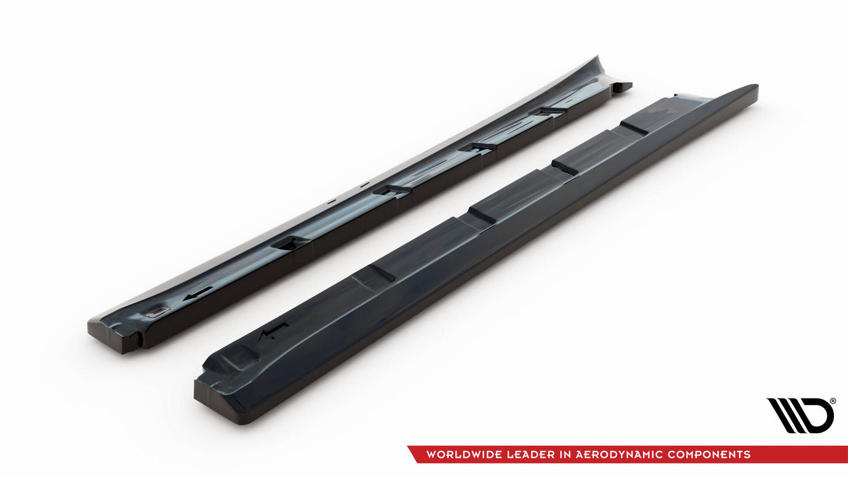 Sideskjørt-diffusor for Porsche Boxster 987 med synlig overflatestruktur
