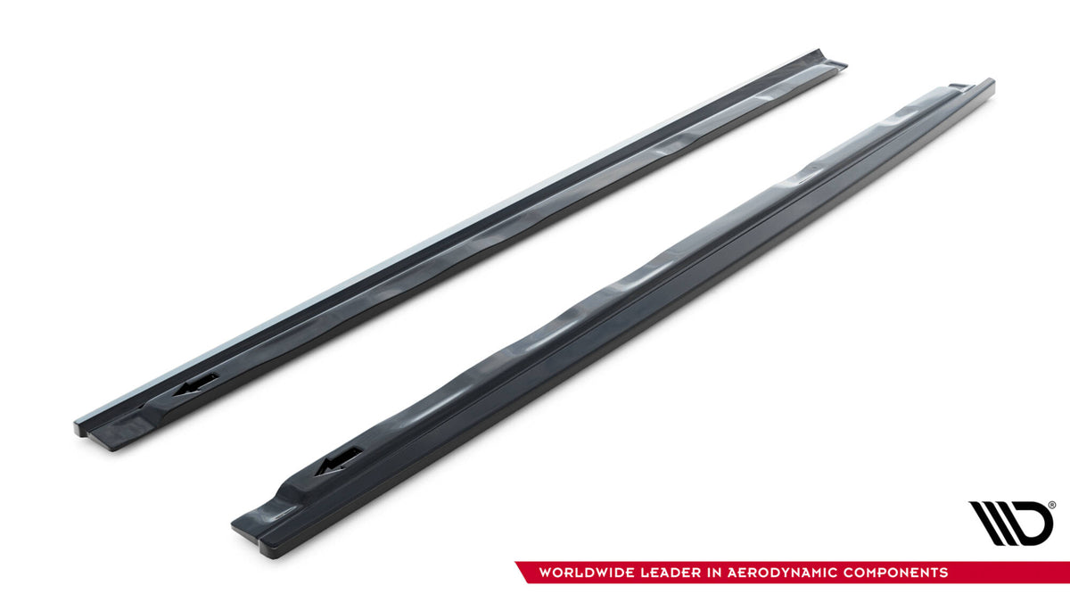 Sideskjørt-diffusor for Renault Laguna GT Mk3 med synlig monteringsflate bakfra
