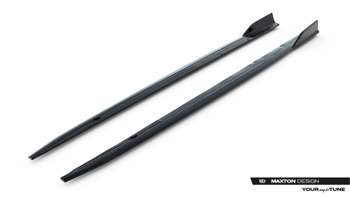 Sideprofil av Audi S5 Coupe F5 med Maxton sideskjørt diffusers