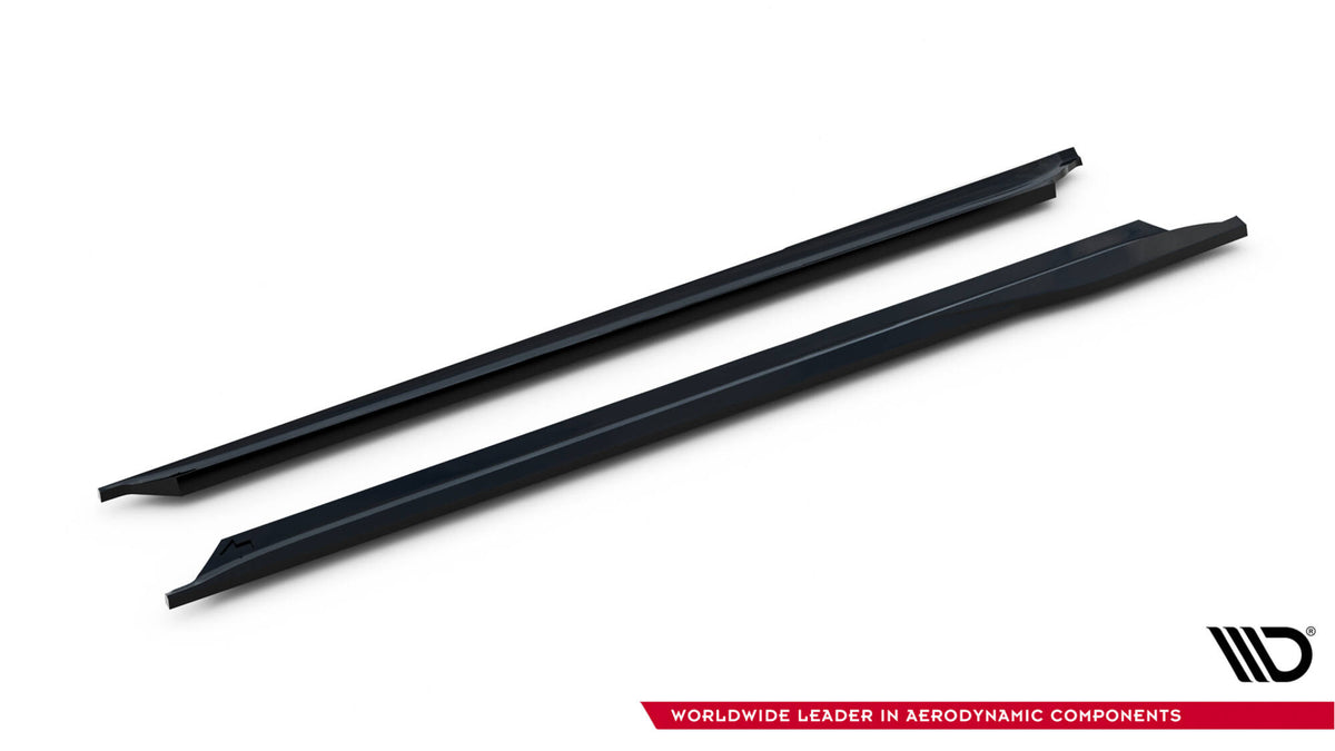 Sideskjørt diffusor V.1 for Porsche 718 Cayman GTS sett ovenfra