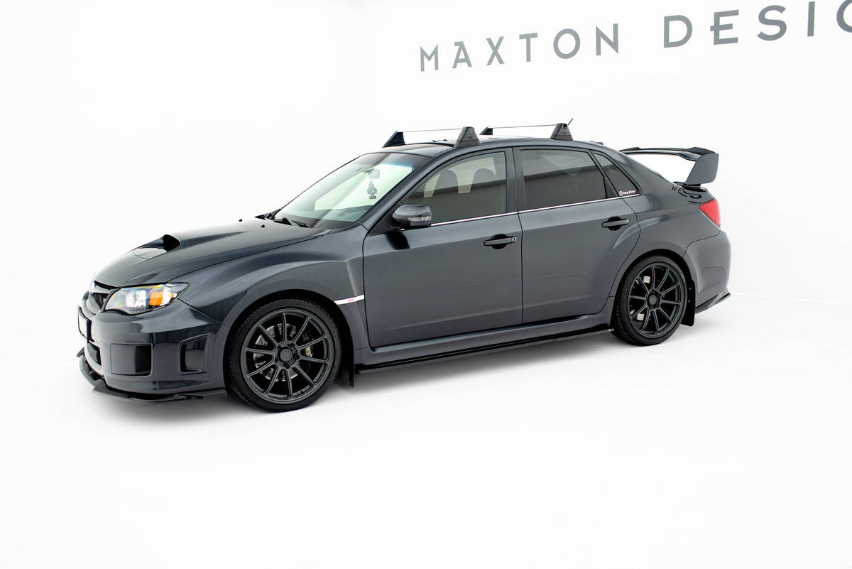 Nærbilde av sideskjørt diffuser V.1 for Subaru Impreza WRX STI Mk3