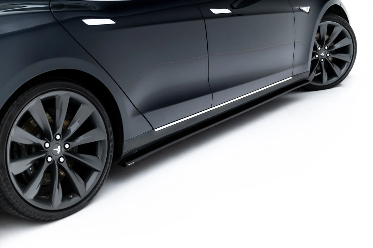Maxton Design sideskjørt diffusers for Tesla Model S Mk1 i ABS-plast
