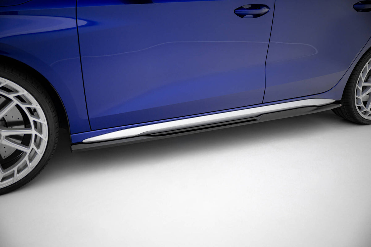 Sideskjørt diffusers V.2 i blank sort ABS til Audi A3 S-Line Sedan 8Y