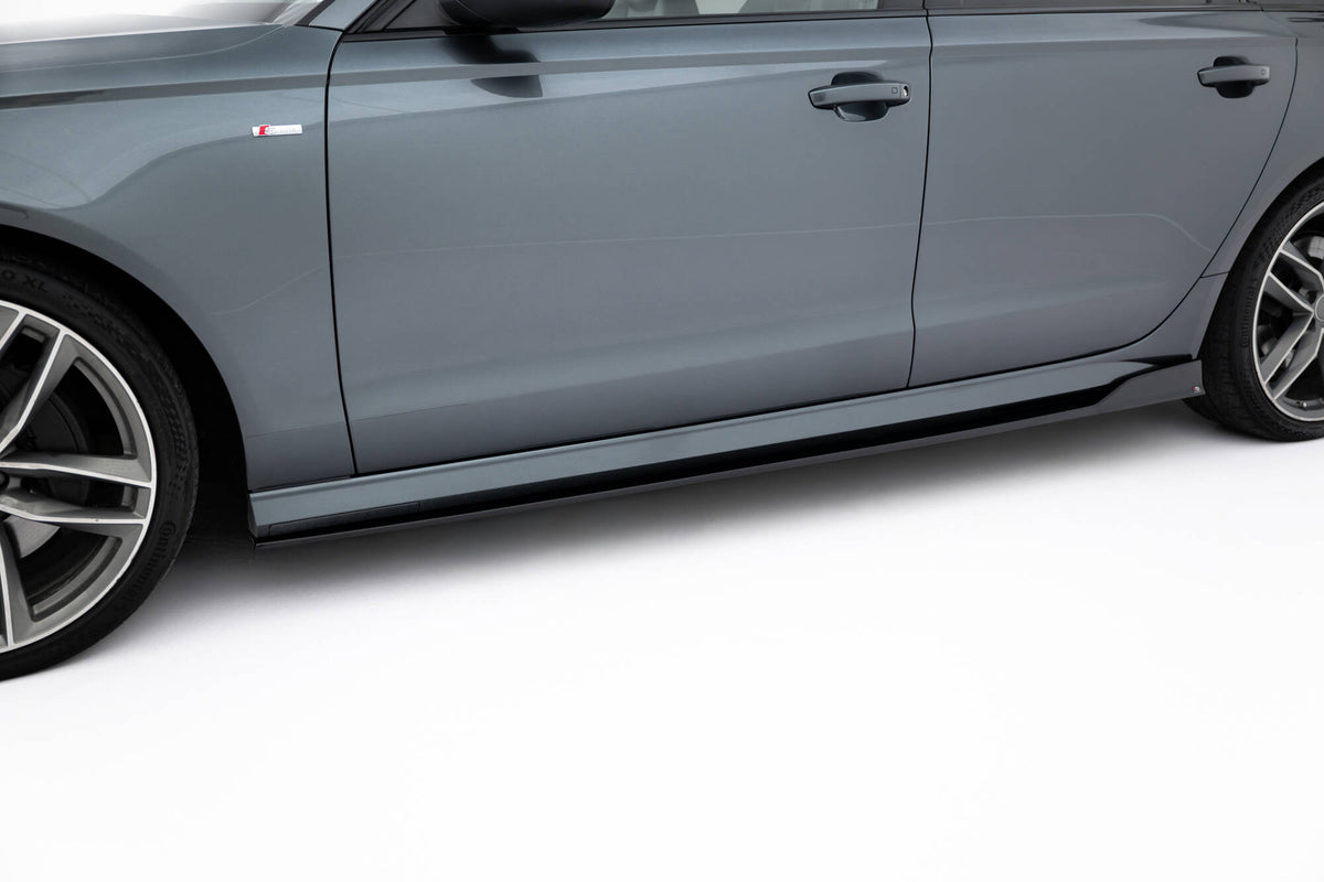Sideskjørt diffusorer V.2 til Audi A6 C7 Facelift sett fra siden