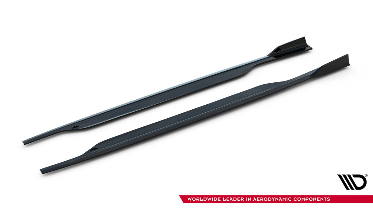 Komplett sett sideskjørt-diffusorer for Audi A6 og S6 C7 med festemateriell