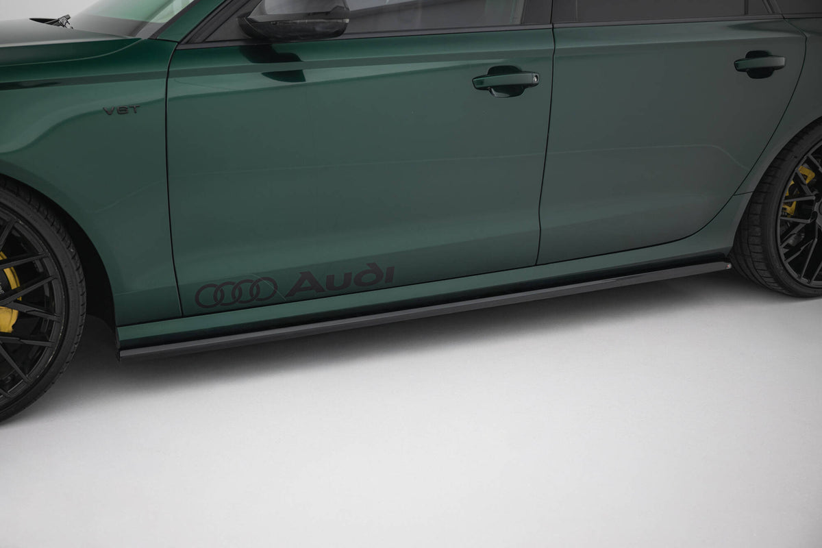 Sideskjørt-diffusorer V.2 til Audi A6 S-Line C7, sett fra siden