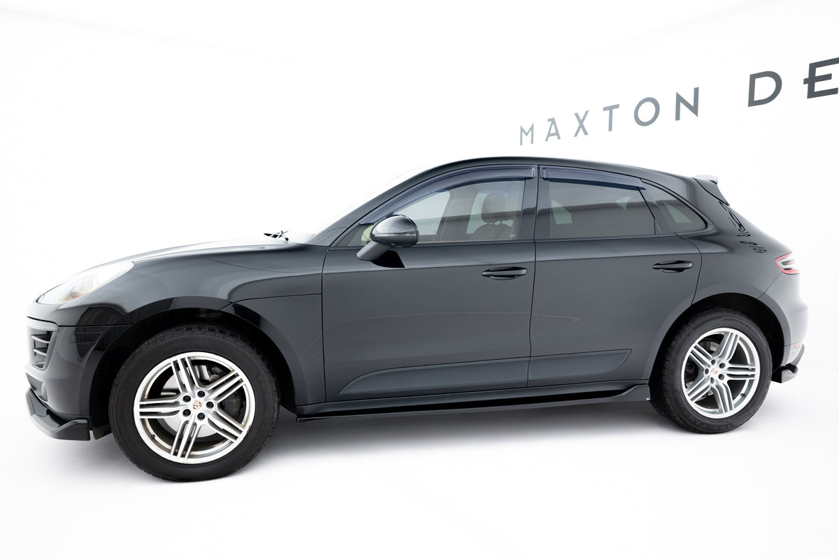 Sideskjørt diffusers i blank sort ABS til Porsche Macan Mk1