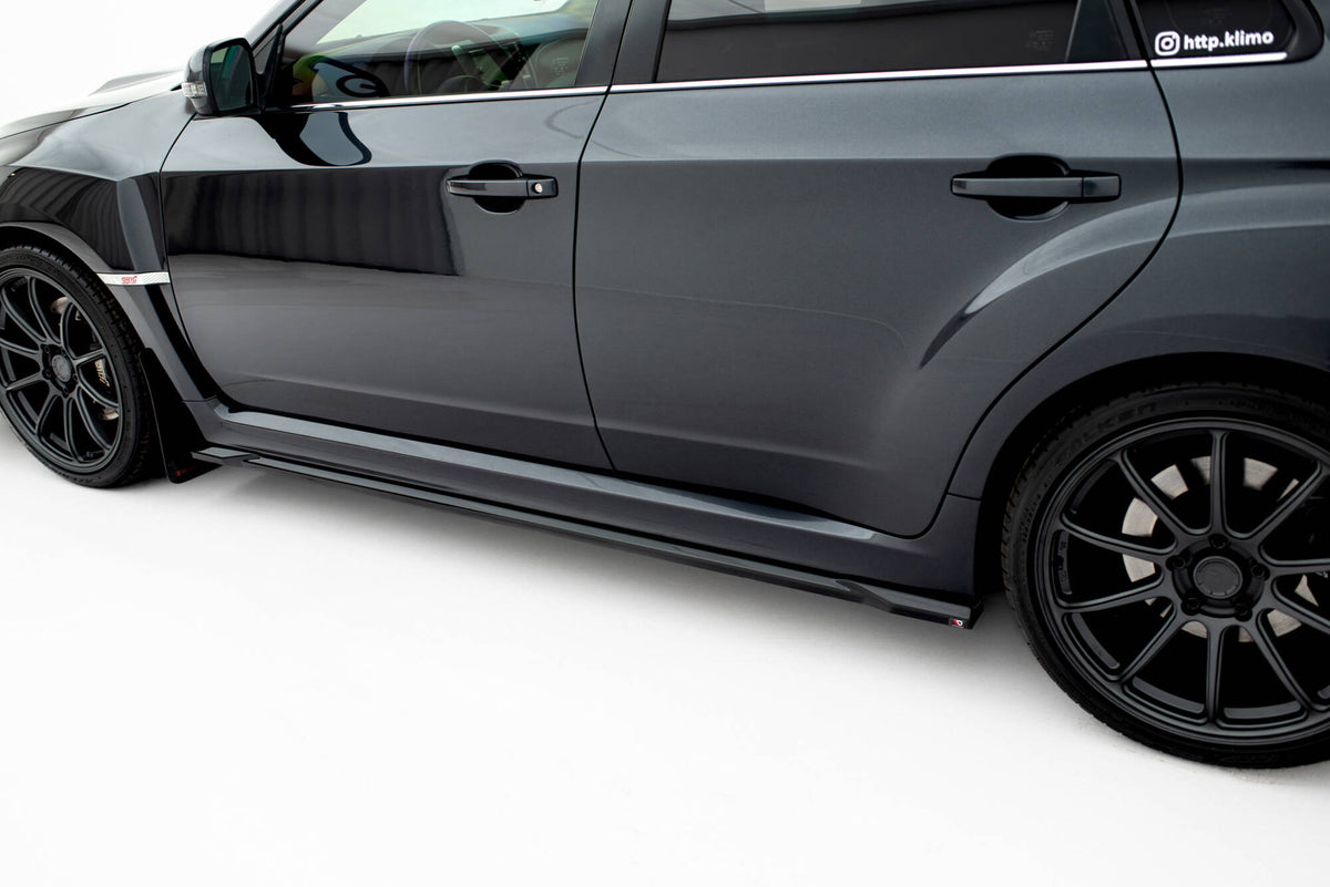 Maxton Design sideskjørt diffusorer V.2 til Impreza WRX STI vist ovenfra