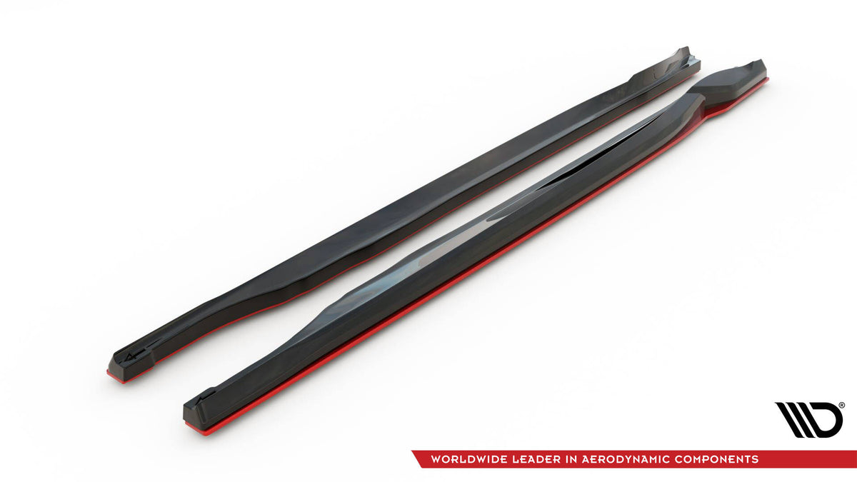 Sideskjørt diffusorer Toyota GR86 Mk1 – skrått bakfra – M-Maxton
