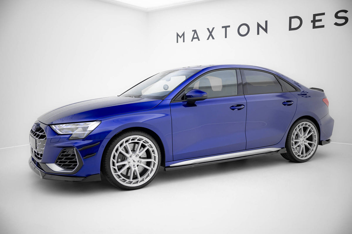 Maxton Design sideskjørt diffusers montert på Audi S3 Sedan 8Y