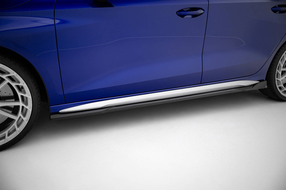 Sideskjørt diffusers V.3 i blank sort til Audi A3 S-Line Sedan 8Y