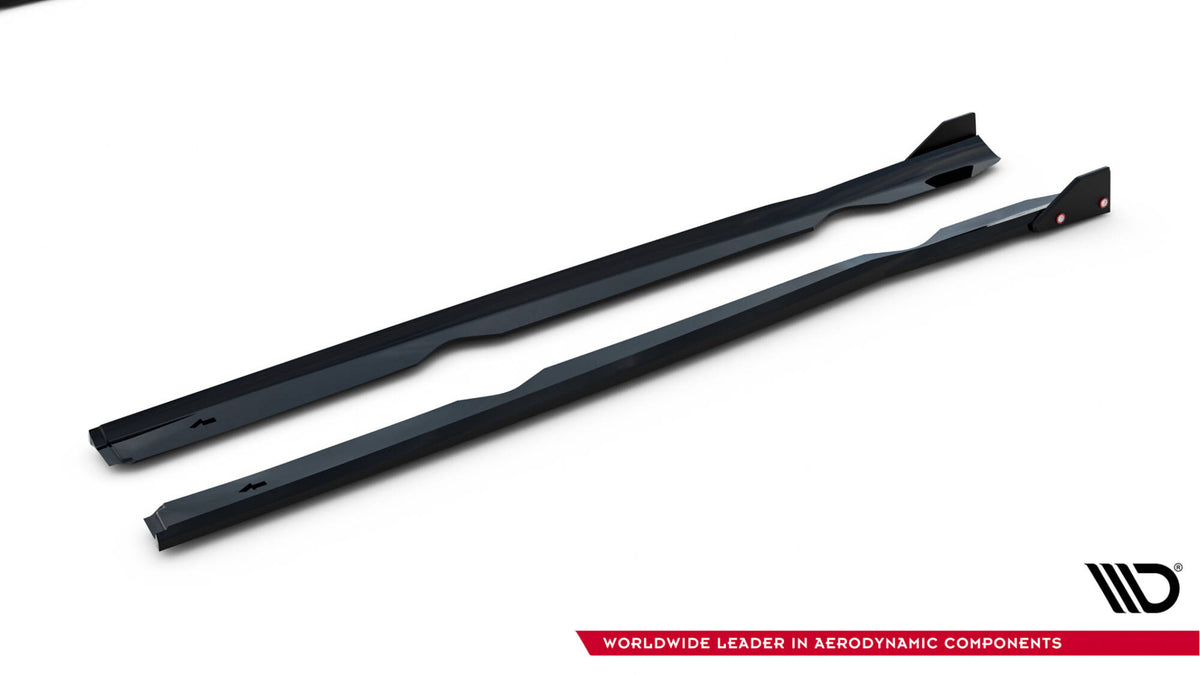 Sideskjørt V.4 med Flaps Ford Fiesta MK7 ST / ST-Line - FO-FI-7/7F-ST-SD4G+SF1B
